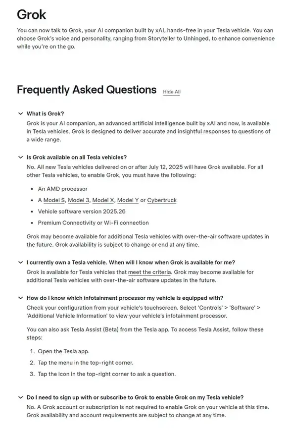 馬斯克把&ldquo;靈魂&rdquo;塞進車里！特斯拉Grok語音嚇壞車主：太像真人